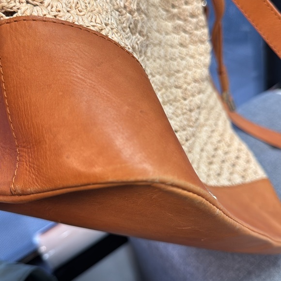 Helen Kaminski Leather and Woven Straw Bucket Bag - Picture 9 of 14